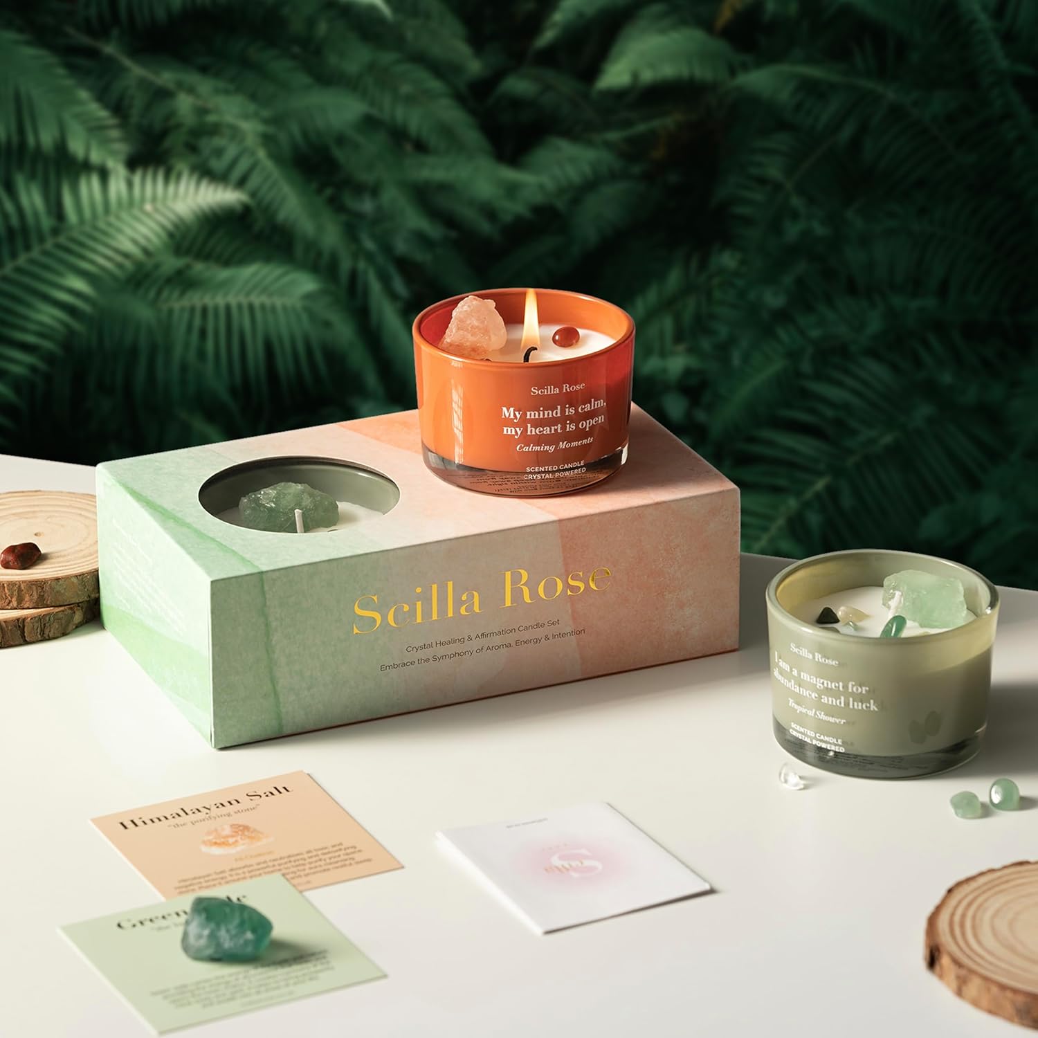 Bougie parfumée pour la détente, créant une ambiance chaleureuse et apaisante – Image 2