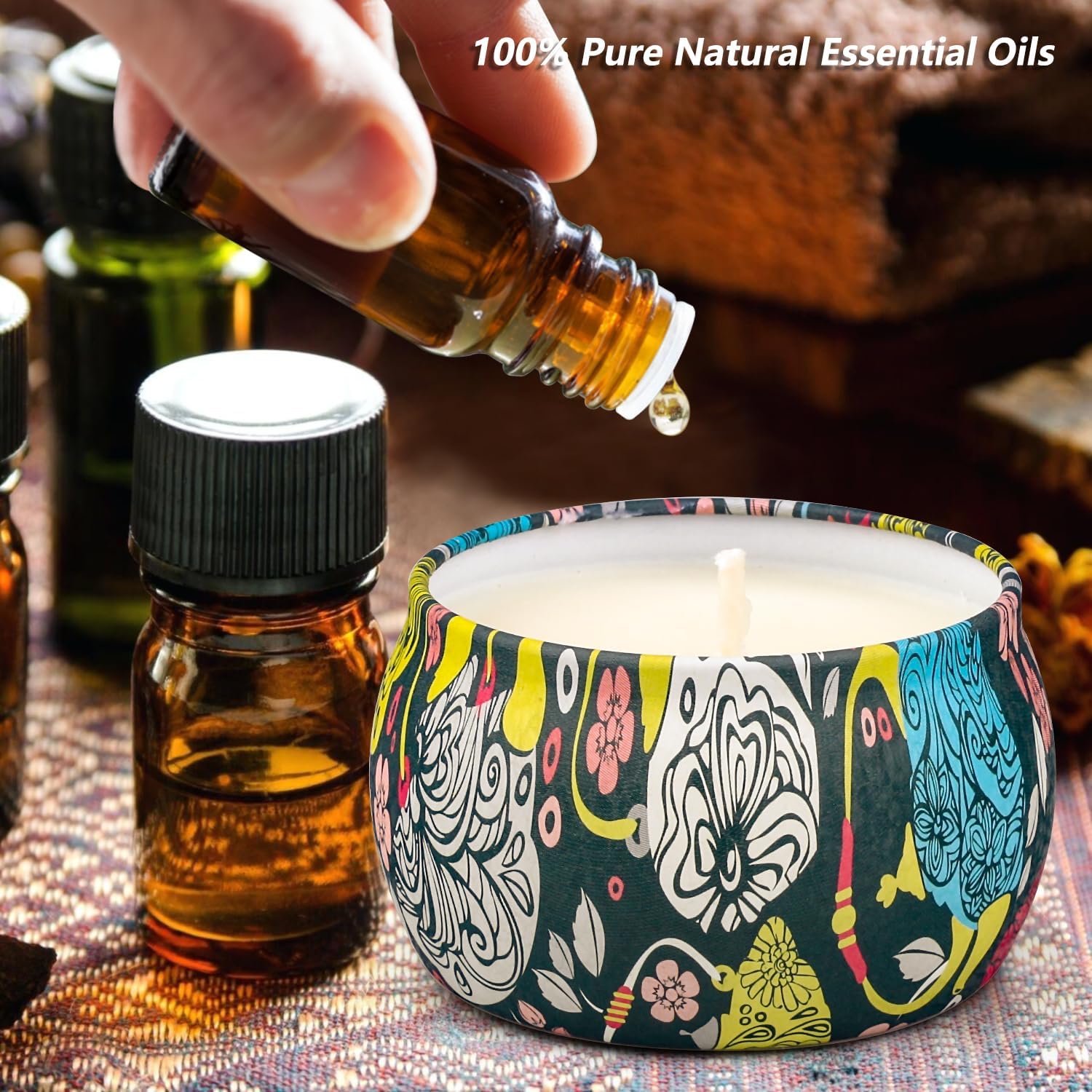 Bougie parfumée pour la détente : créez une ambiance chaleureuse et apaisante – Image 3