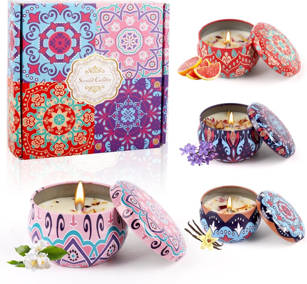 Bougie parfumée pour une ambiance chaleureuse - Idéale pour la décoration et les moments de détente