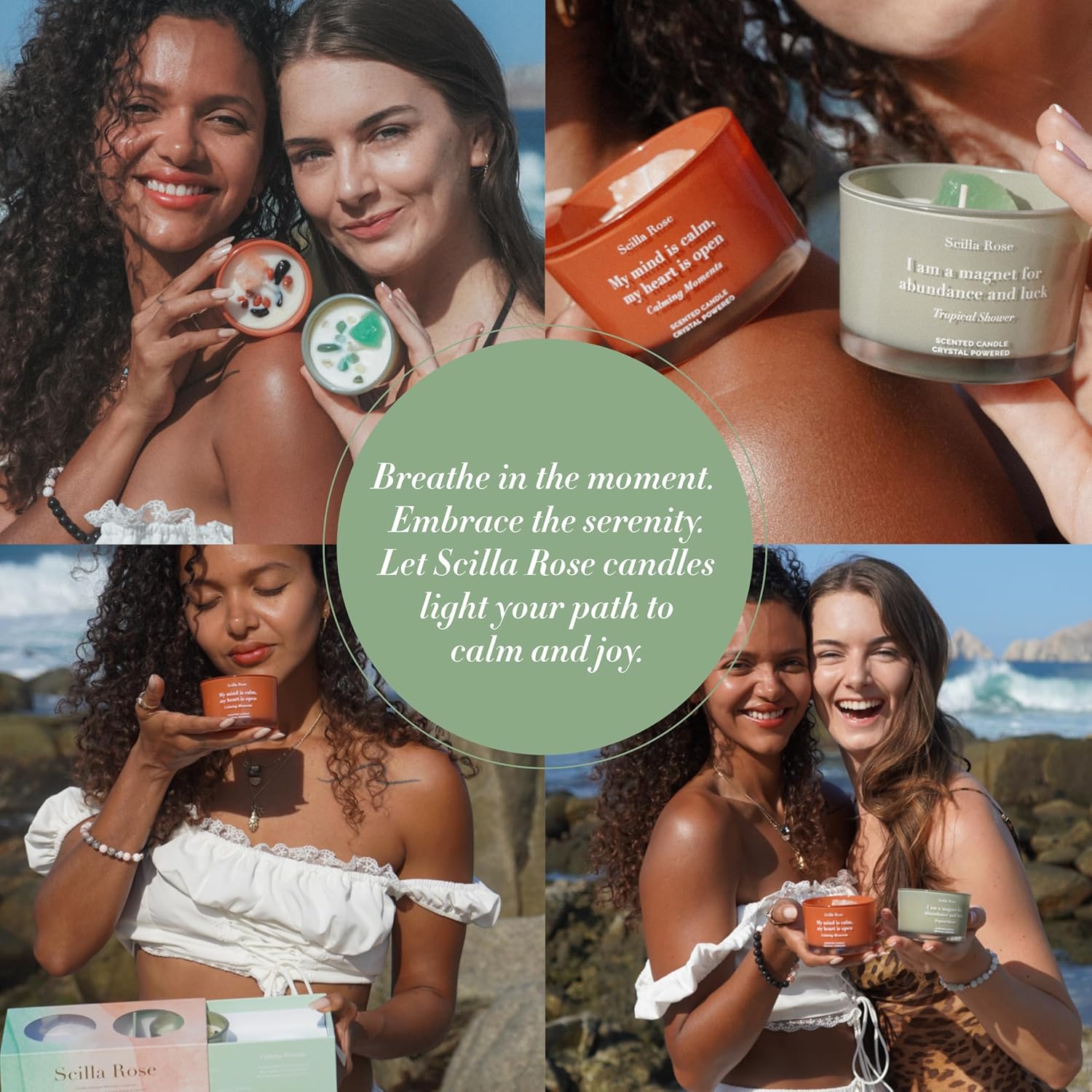 Bougie parfumée pour la détente, créant une ambiance chaleureuse et apaisante – Image 8