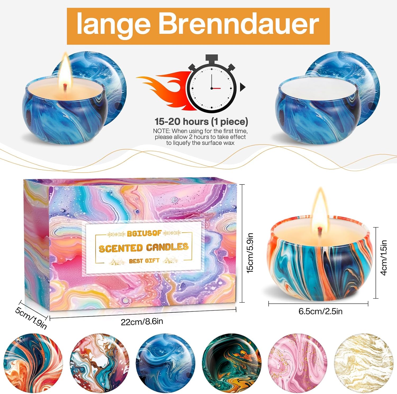 Bougie parfumée pour une ambiance chaleureuse et relaxante – Image 2