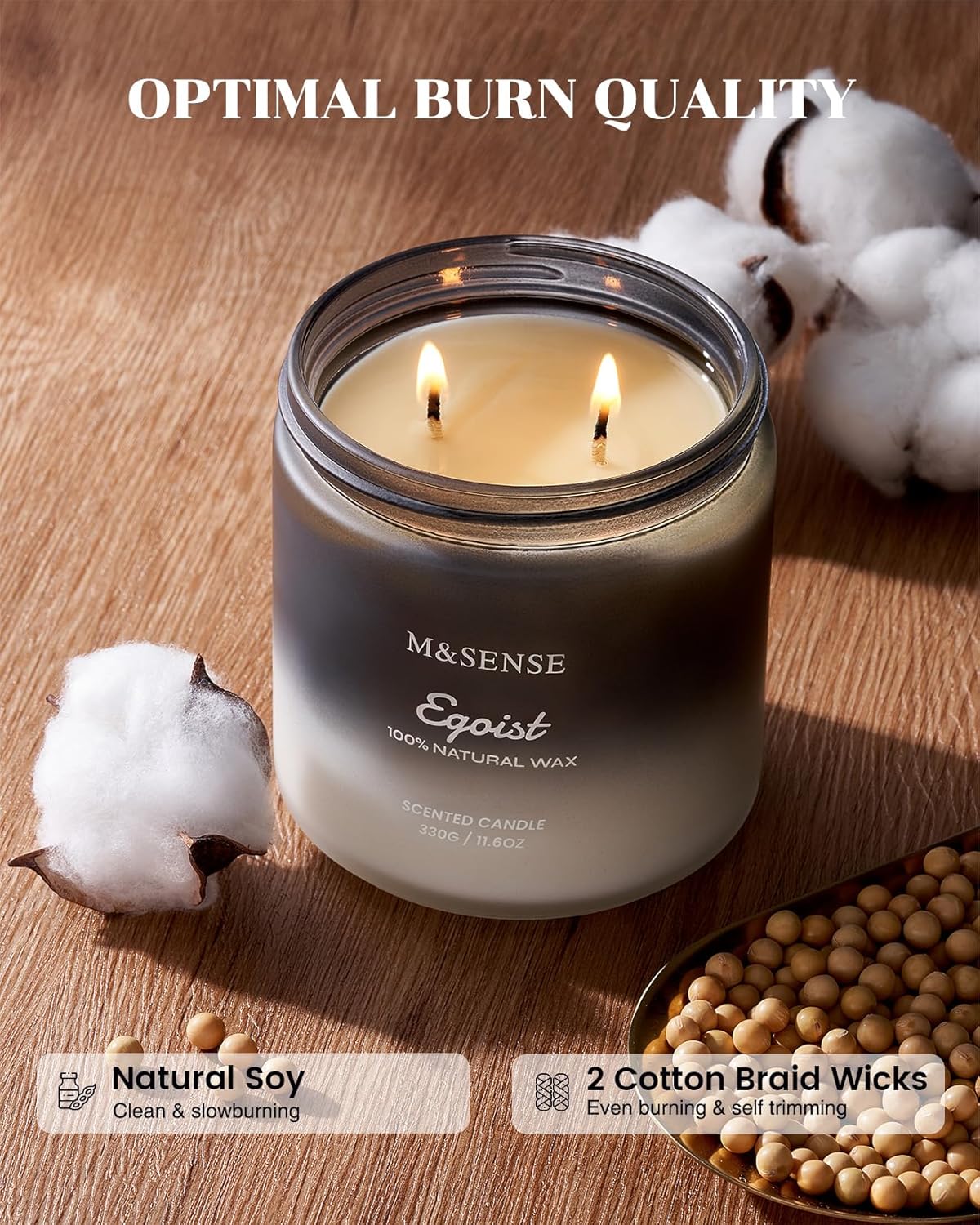 Bougie parfumée pour une décoration élégante et une ambiance chaleureuse – Image 3