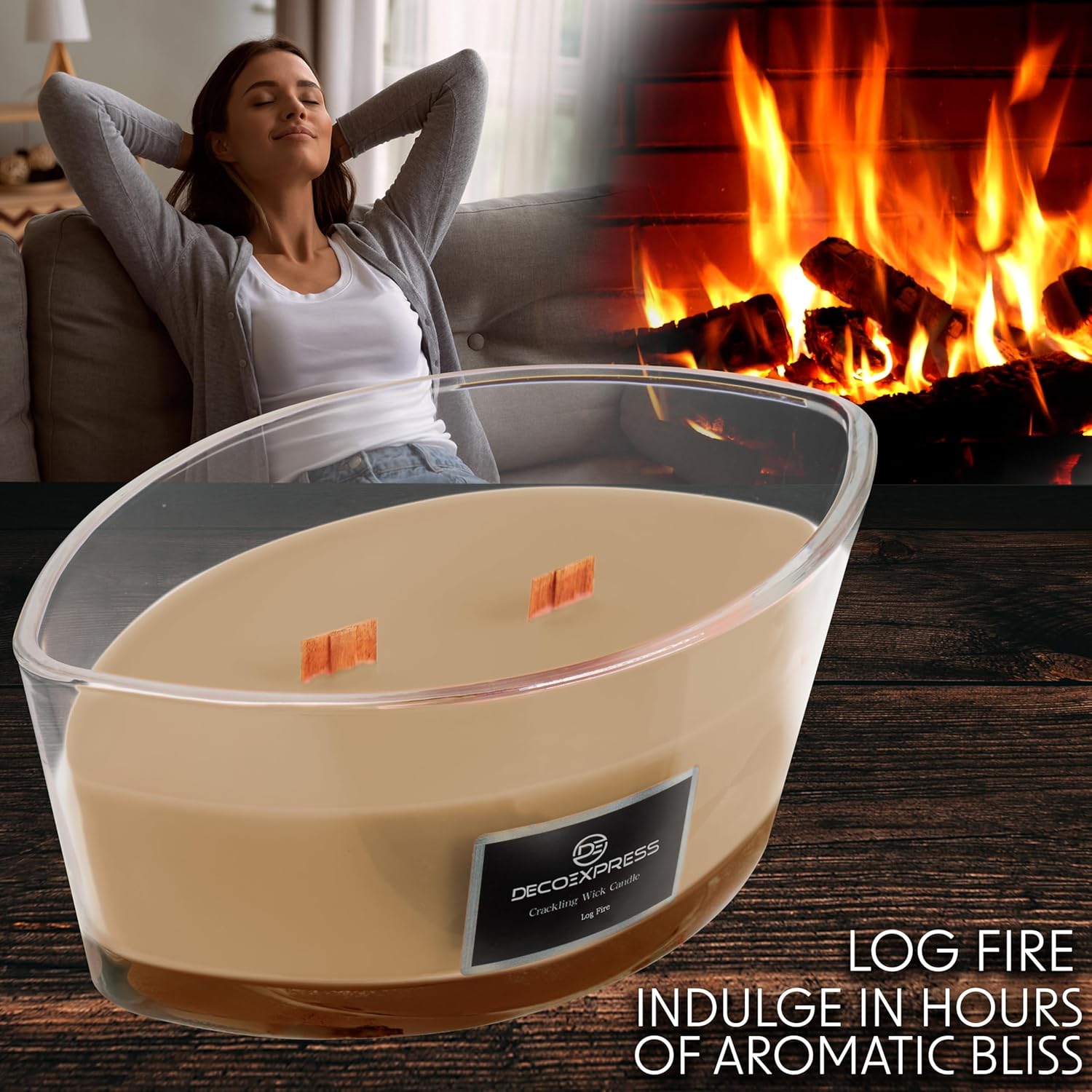 Bougie parfumée pour une décoration apaisante et une ambiance chaleureuse – Image 3