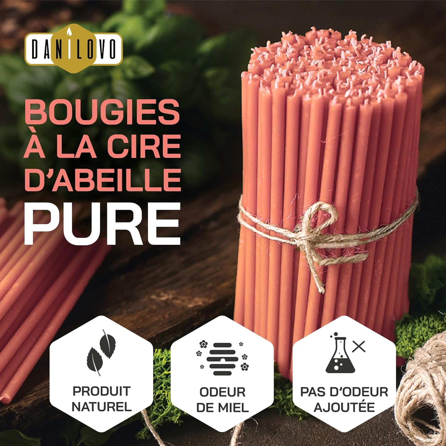 Bougie parfumée pour créer une ambiance chaleureuse lors de vos soirées détente – Image 2