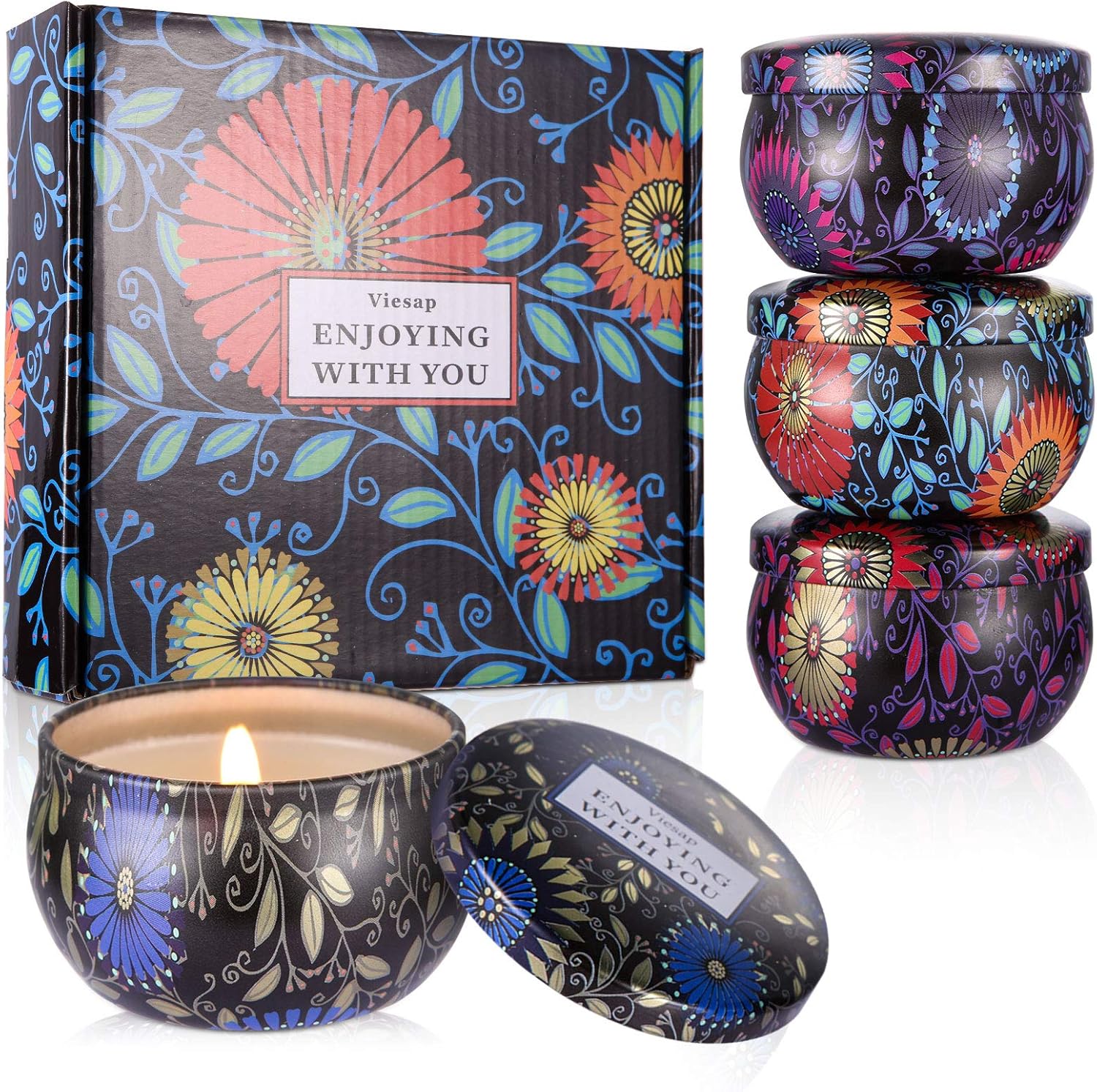 Bougie parfumée pour une décoration apaisante, créant une ambiance chaleureuse
