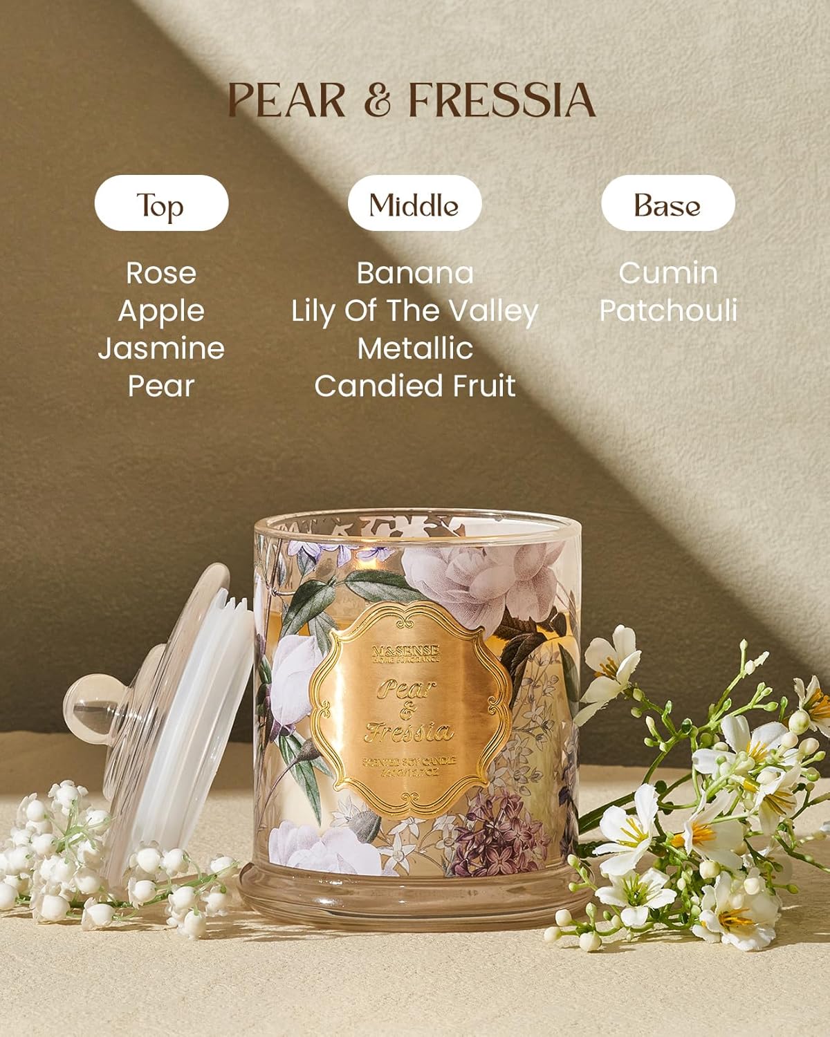 Bougie parfumée pour la détente, idéale pour créer une ambiance chaleureuse – Image 2