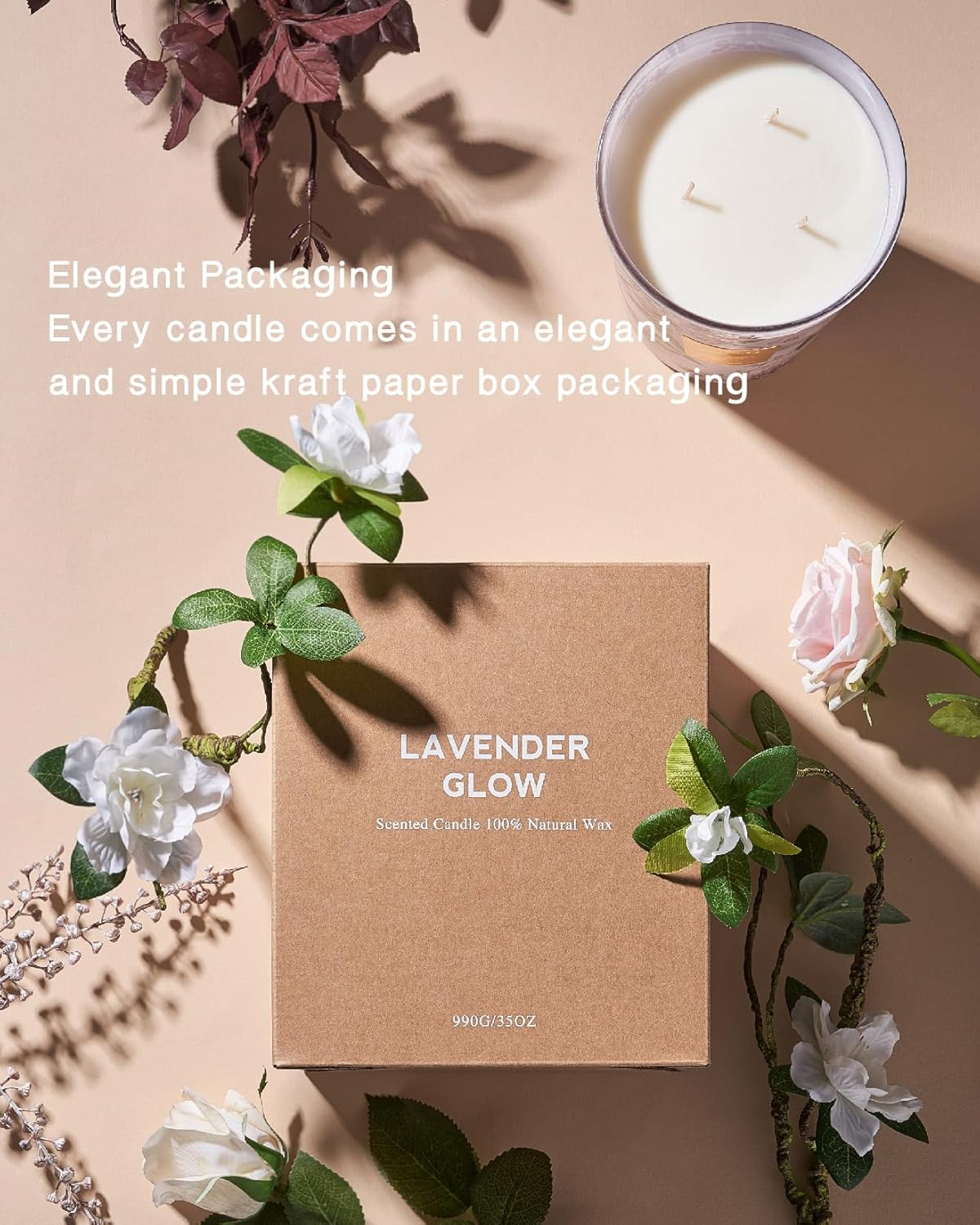Bougie parfumée pour une décoration apaisante et une ambiance chaleureuse – Image 9