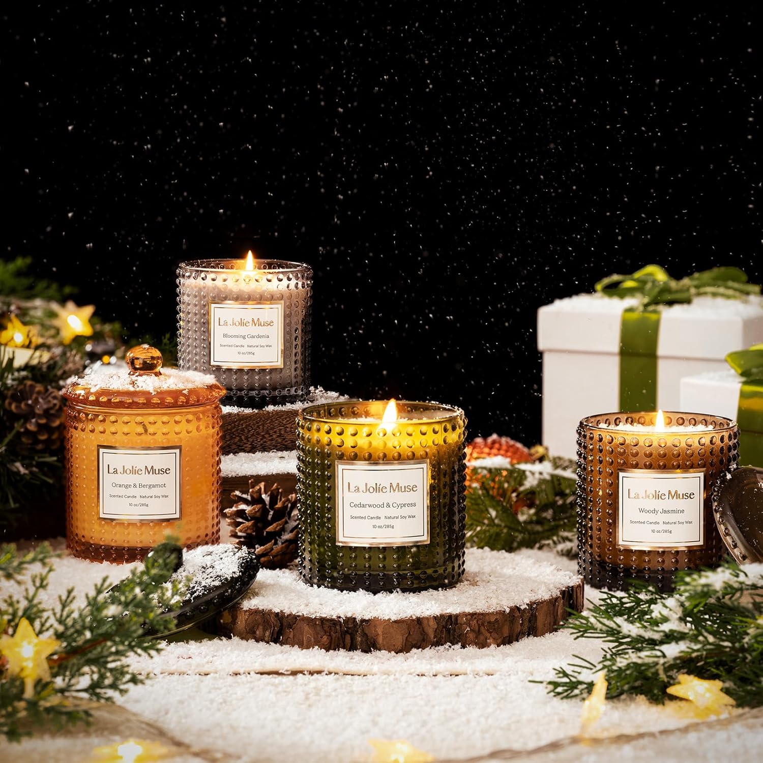 Bougie parfumée pour une décoration élégante, créant une ambiance chaleureuse – Image 6