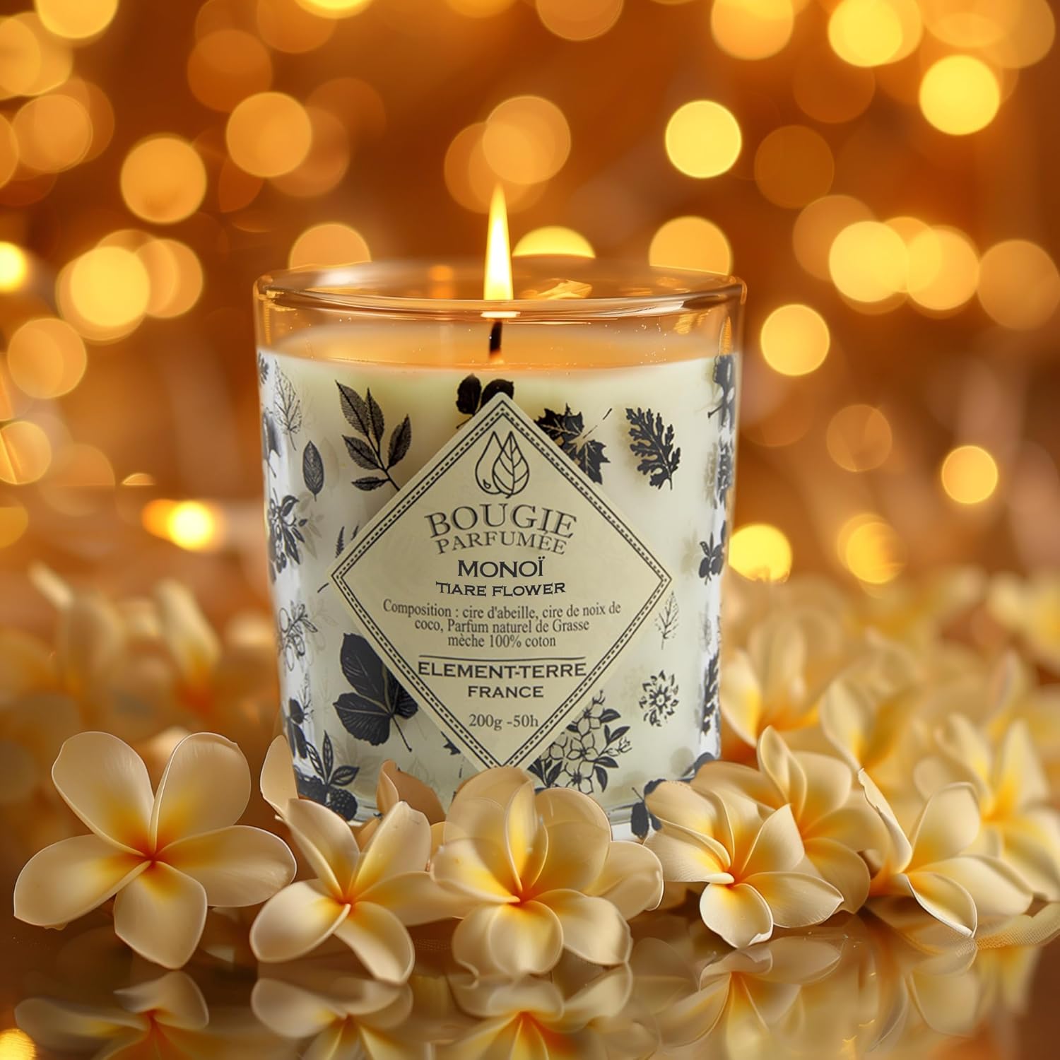 Bougie parfumée pour une ambiance chaleureuse, idéale pour la décoration et la détente – Image 2