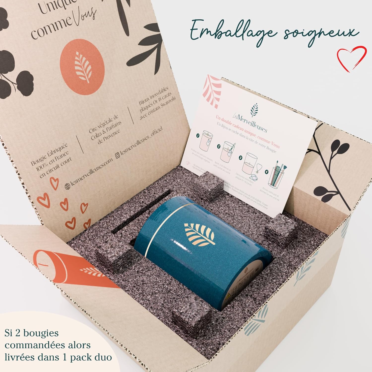 Bougie parfumée pour une ambiance chaleureuse, idéale pour la détente et la décoration – Image 5