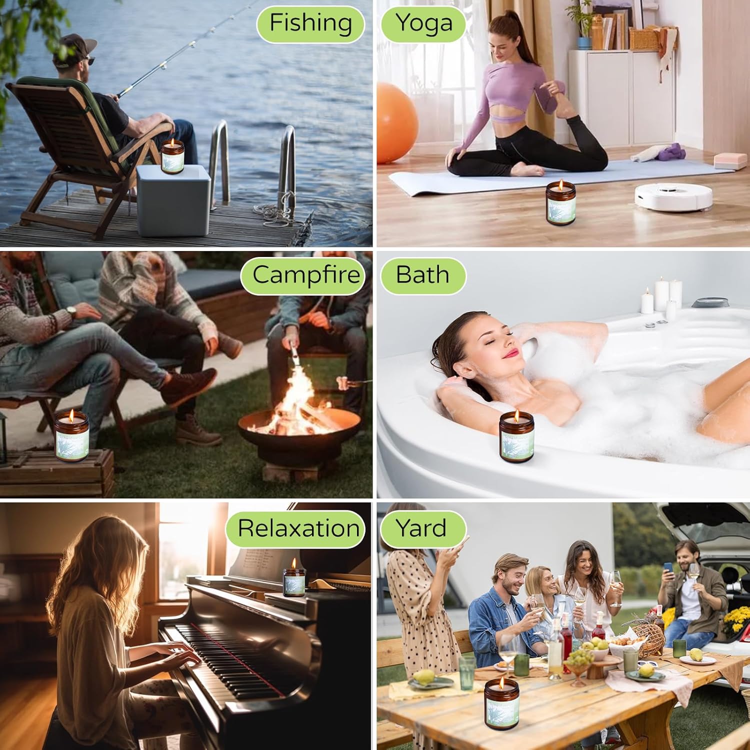 Bougie parfumée pour la décoration intérieure : créez une ambiance chaleureuse et relaxante – Image 8