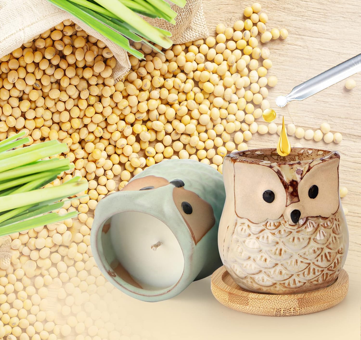 Bougie parfumée pour la décoration intérieure, ambiance chaleureuse et apaisante – Image 3