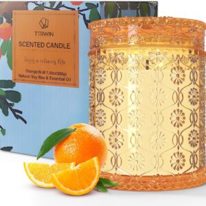 Bougie parfumée pour la détente, ambiance chaleureuse et apaisante