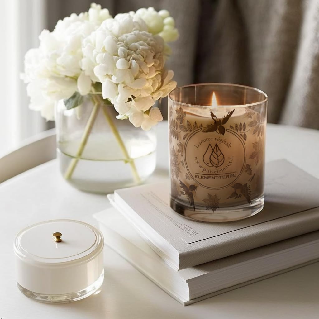 Bougie parfumée pour la détente, idéale pour une ambiance chaleureuse à la maison – Image 2