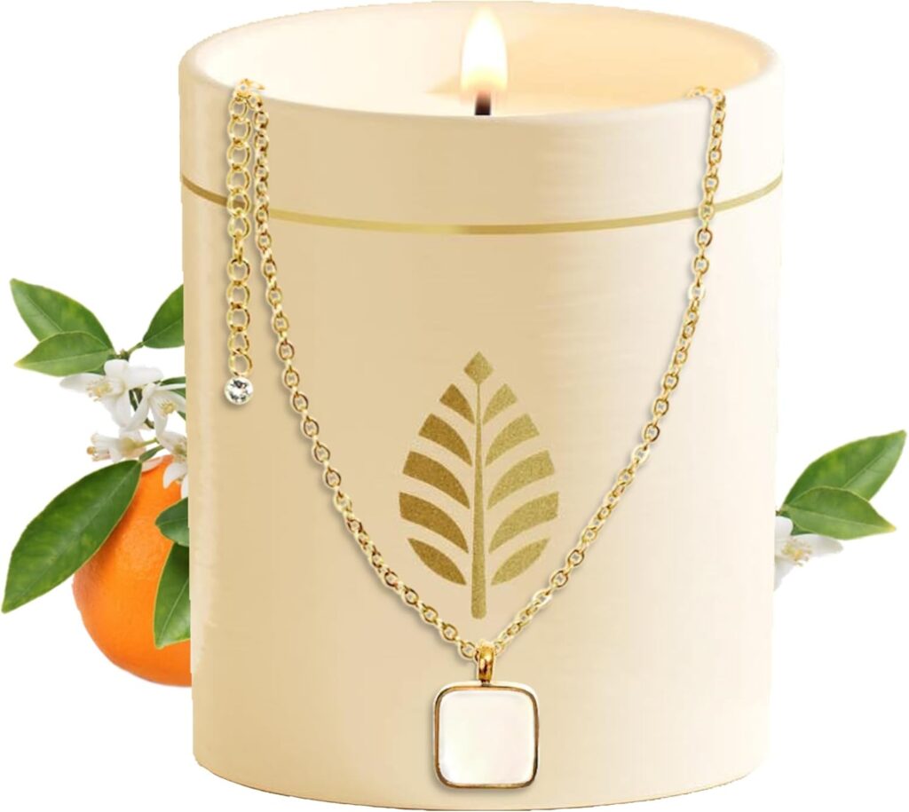 Bougie parfumée pour une ambiance chaleureuse, idéale pour la détente et la décoration intérieure
