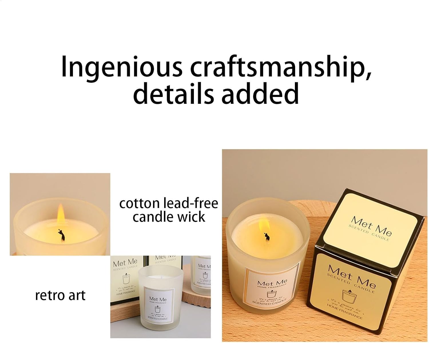 Bougie parfumée pour une décoration élégante, créant une ambiance chaleureuse et relaxante – Image 7