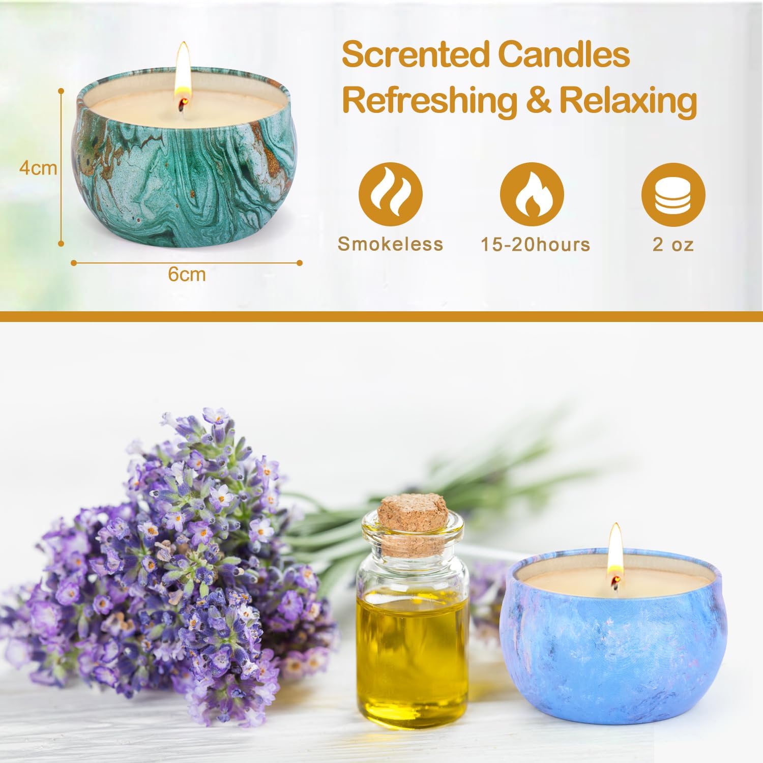Bougie parfumée pour la détente - Créez une ambiance chaleureuse chez vous – Image 4