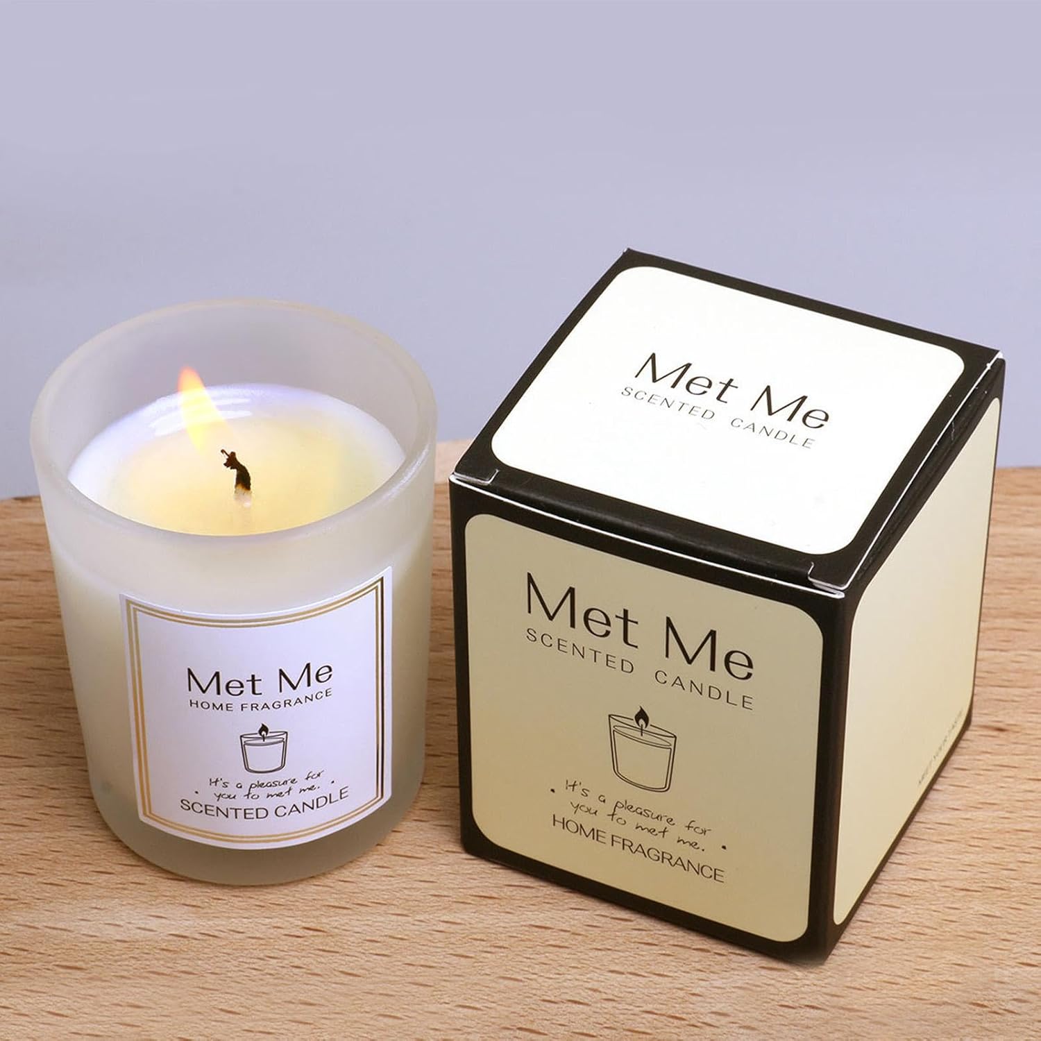 Bougie parfumée pour une décoration élégante, créant une ambiance chaleureuse et relaxante – Image 3