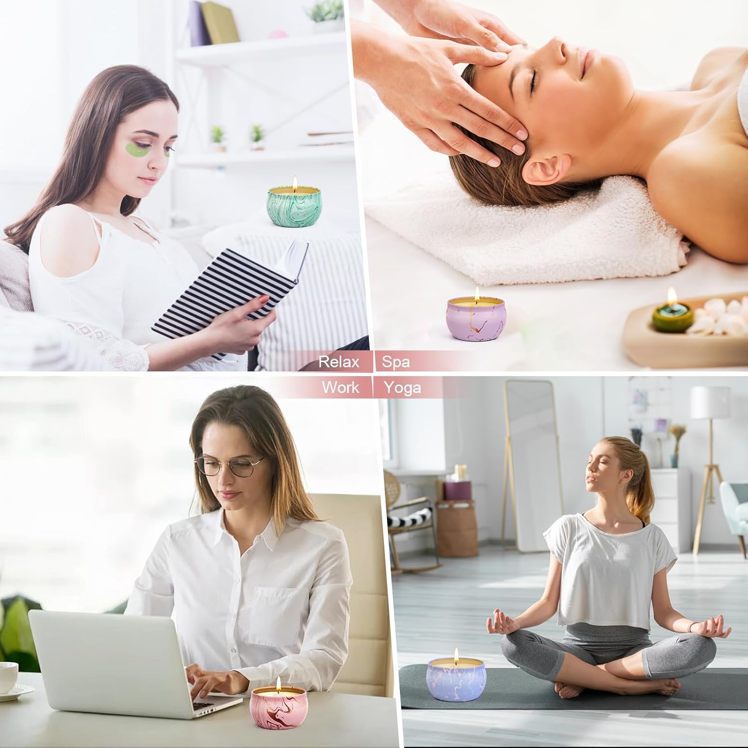 Bougie parfumée pour créer une ambiance chaleureuse et relaxante – Image 5