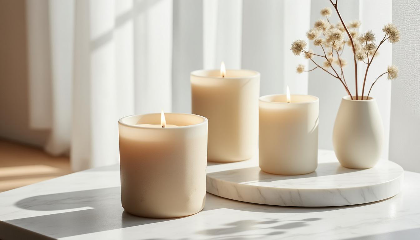 découvrez nos bougies naturelles, fabriquées à partir d'ingrédients écologiques pour une ambiance chaleureuse et saine chez vous.