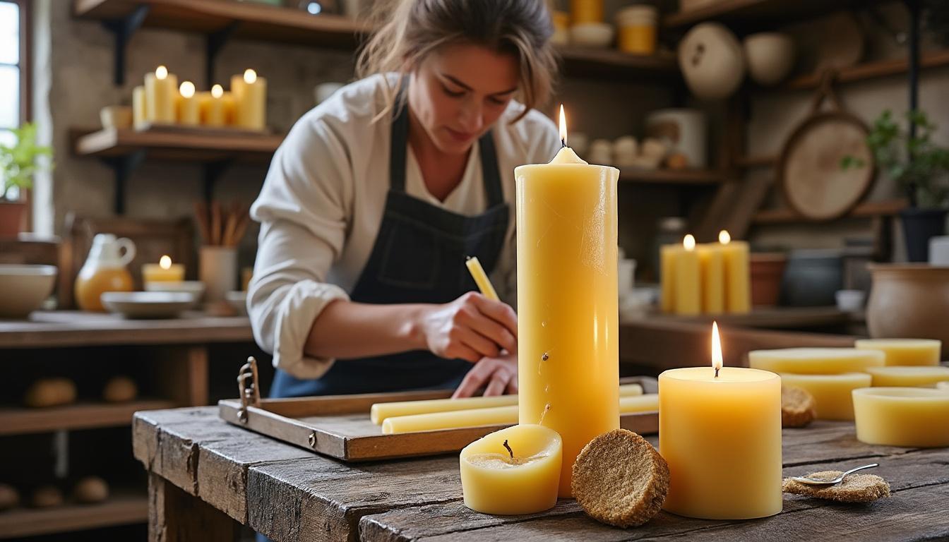 découvrez nos bougies naturelles, fabriquées à partir d'ingrédients 100% écologiques pour une ambiance chaleureuse et saine chez vous.